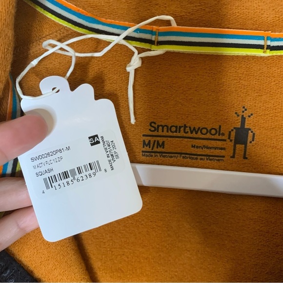 Smartwool Mens active fleece 1/2 zip sweater M NEW - Picture 10 of 11